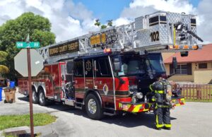 Frazzled Feline Rescued By Broward Sheriffs Rescue Firefighters
