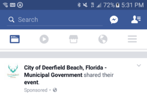 Breaking ! City of Deerfield Beach Refuses to Release Costs of Facebook or Google Advertising to Deerfield-News.com!!!