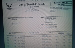 Deerfeld Beach Concerned Citizen Questioning Now 39 Million Dollar Bond Issue and “FurnitureGate” Expenses Made By City
