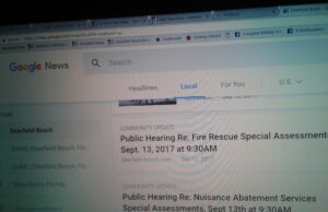 Breaking News- City Of Deerfield Beach Holds Secret Meetings During Aftermath Of Hurricane Irma “Public Hearings” Without The Public Claims It’s Kosher