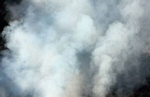 Smoke Coming From Controlled Burn South Of Lake