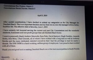 Shake Up At City Hall-Deerfield Beach City Manager Burgess Hanson Resigns-Bye Bye Bye