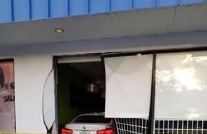 Car Creates Drive Thru At Kevin’s Sushi In Deerfield Beach