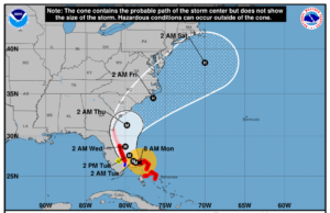 HURRICANE DORIAN UPDATE AS OF 8 AM FROM NOAA