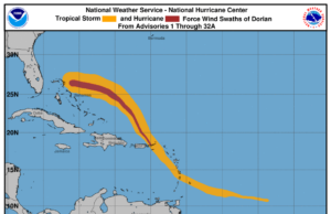 Latest Update Has Dorian A Category 5 With Boca Under Tropical Storm Warning Deerfield Beach Under Tropical Storm Watch