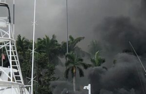 ONE HURT AND BURNED IN DEERFIELD BEACH BOAT FIRE