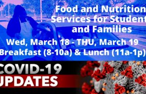 GRAB AND GO MEALS SERVED TOMORROW WEDNESDAY MARCH 18