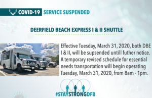 DEERFIELD BEACH MODIFIES EXPRESS SHUTTLE