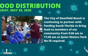DRIVE THRU FOOD DISTRIBUTION TOMORROW AT QUIET WATERS PARK