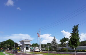 Century Village West Drive Gatehouse Complete