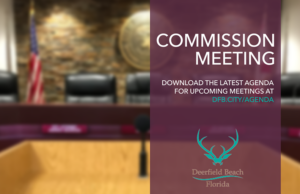 Hybrid City Commission Meeting Tonight In Deerfield Beach