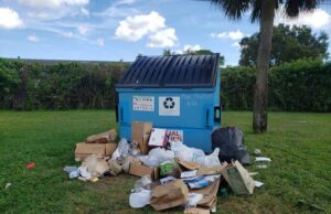Dirty In Deerfield Dumpers Leaving Garbage In Front Of Recycling Bins