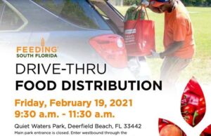 DRIVE THROUGH FOOD DISTRIBUTION FRIDAY AT QUIET WATERS PARK