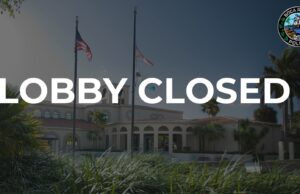 BOCA RATON POLICE DEPARTMENT LOBBY CLOSED DUE TO CONSTRUCTION