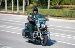Share the road! Always allow a motorcyclist a full lane width
