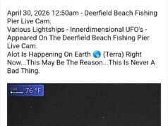 UFO-OLOGIST DONNIE BROOKE SAYS UFO’S ARE VISITING DEERFIELD BEACH CAUGHT ON PIER CAM