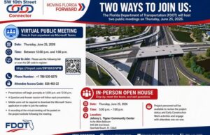 FDOT Invites Deerfield Beach Residents to Public Meetings for SW 10th Street Connector Project