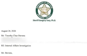 I got ordered to swear a statement to Broward’s Sheriff. Paragraph 2 is a public record. Enjoy.